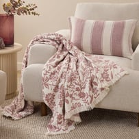 Pippa Redwood Floral Throw