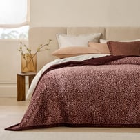 Sherpa Mocha Leopard Blanket