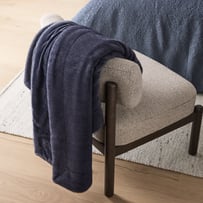 Zurich Bluestone Recycled Fur Throw
