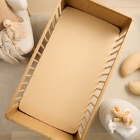 Vintage Washed Linen Biscotti Fitted Sheet