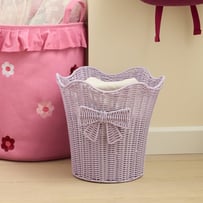 Bow Lilac Storage Basket