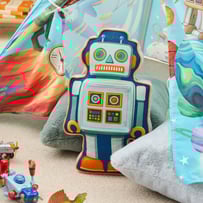Fleur Harris Out Of This World Multi Hungry Robot Cushion
