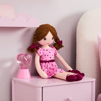 Pink Velvet Heart Snuggle Friends