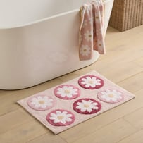 Multi Flower Spot Bath Mat