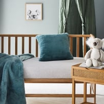 Cotton Jersey Marle Grey Fitted Sheet Set 2 Pack