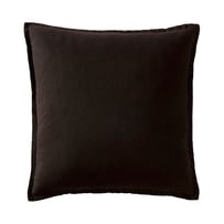 Belgian Black Vintage Washed Linen Cushion