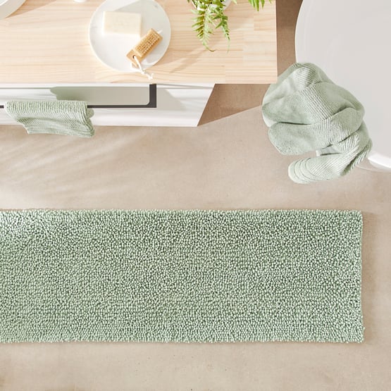 Microplush Bobble Bath Runner Bath Runner Eucalyptus