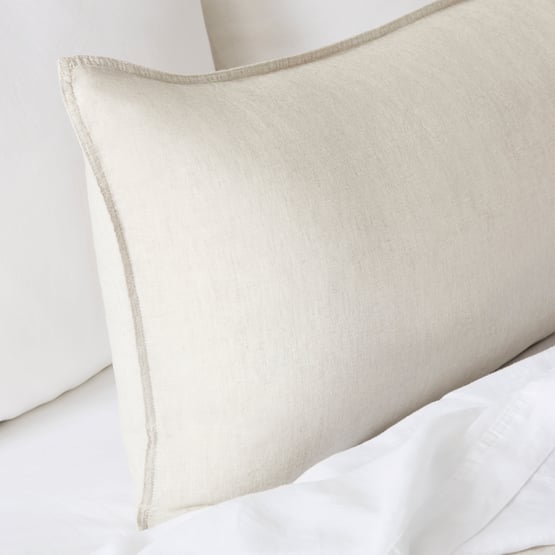 Vintage Washed Linen Linen Bolster Pillowcase