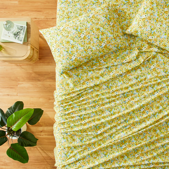 Printed Citrus Bloom Sheet Set