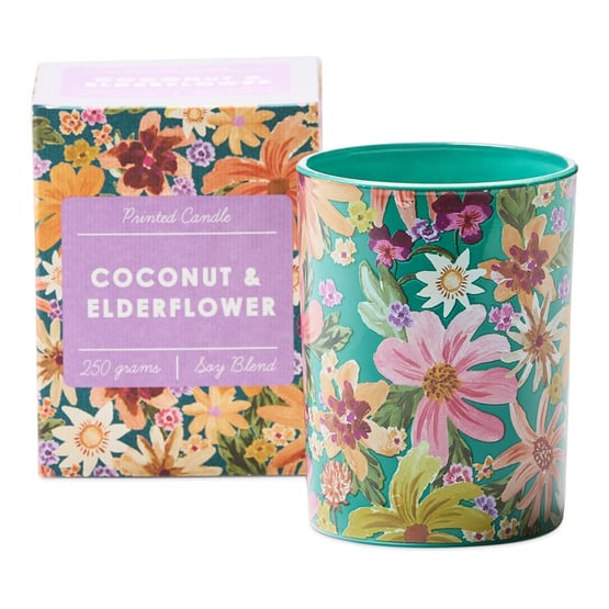 Harriet Coconut & Elderflower Printed Candle 250g
