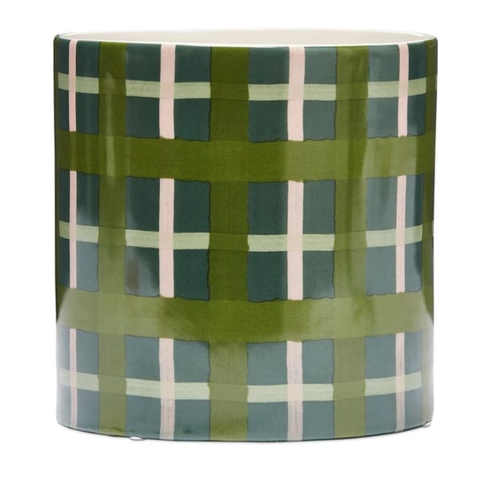 Dark Green Check Porto Check Pot