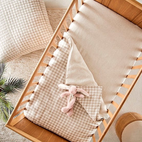 Vintage Washed Linen Linen Fitted Sheet