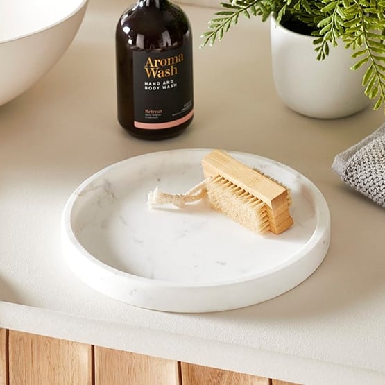 Eastside Marble Round Tray