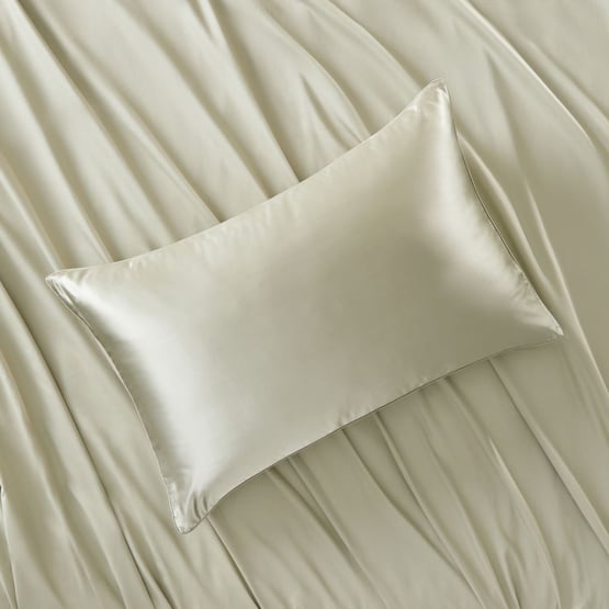 Pure Silk Tea Green Pillowcase