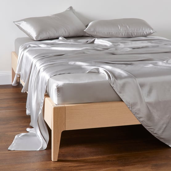 Pure Silk Silver Sheet Set