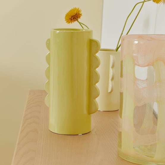 Sunset Chartreuse Vase