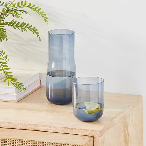 Chelsea Sapphire Blue Carafe & Tumbler