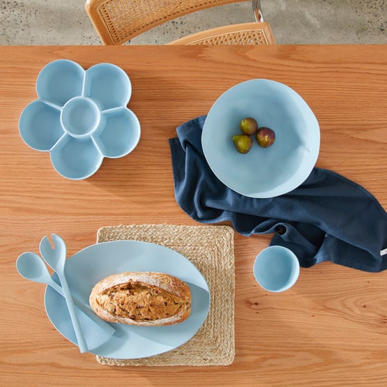 Capri Bamboo Blue Servingware
