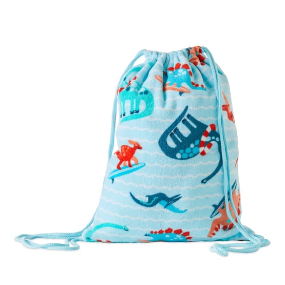 Kids Surfing Dinos Terry Beach Bag