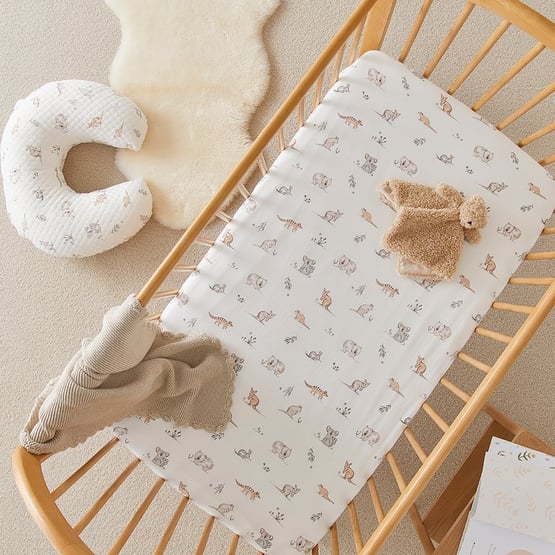 Bush Babies Jersey Fitted Sheets Pack of 2