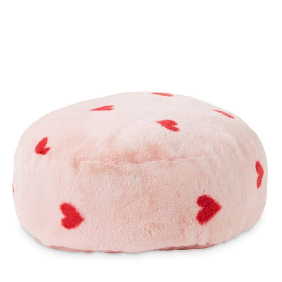 Faux Hearts Fur Floor Cushion