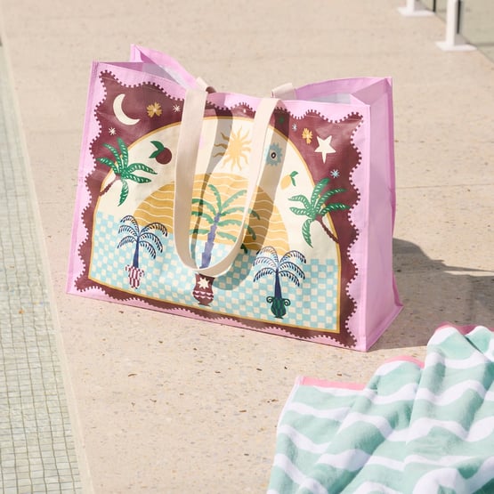 Sunrise Multi Oversized Beach Tote