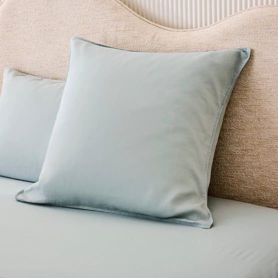 Vintage Washed Linen Duck Egg Pillowcases