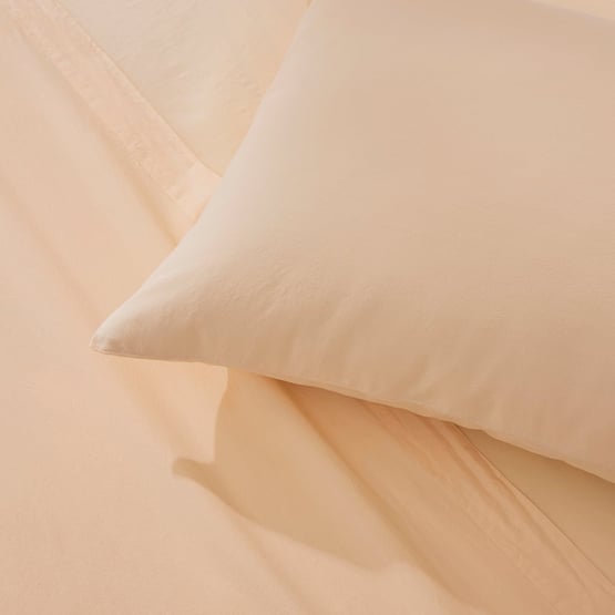 Stonewashed Cotton Butter Sheet Set