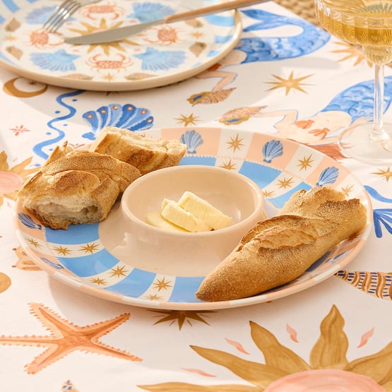 La Sirena Sun & Shell Melamine Chip & Dip