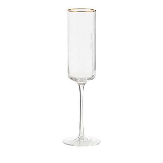 Florence Clear & Gold Flute Pack of 2