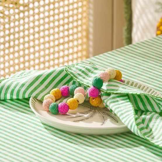 Dot Multi Napkin Rings Pack of 2
