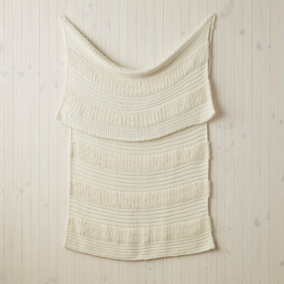 Kirby White Stripe Throw