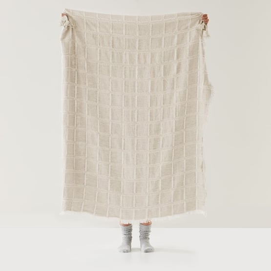 Pasquale Natural Linen Throw