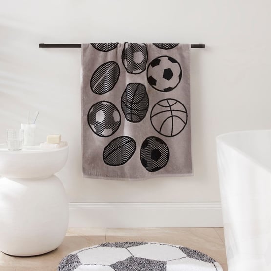 Game Day Grey Towel Range