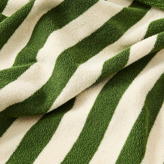 Whitehaven Green Terry Textured Beach Robe