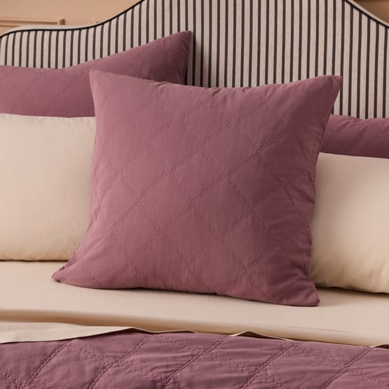 Stonewashed Cotton Mulberry Quilted Pillowcases
