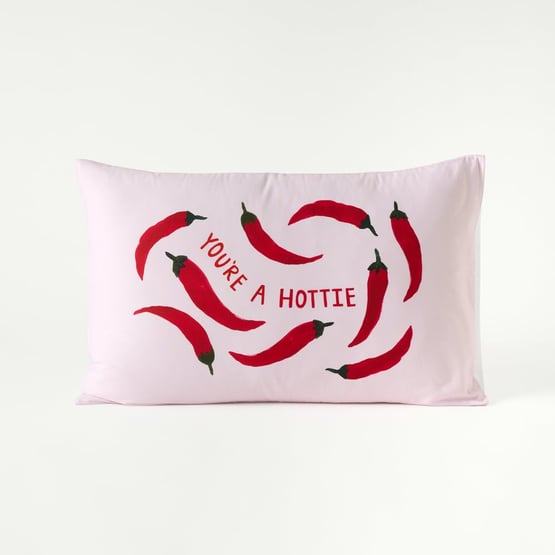 You're a Hottie Text Pillowcase