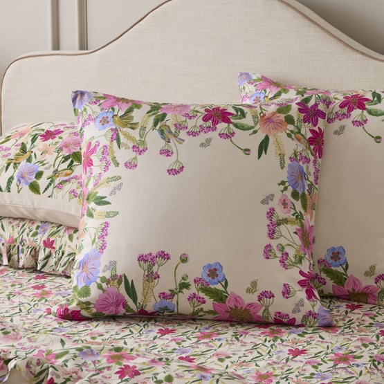 Etta Natural Floral Pillowcases