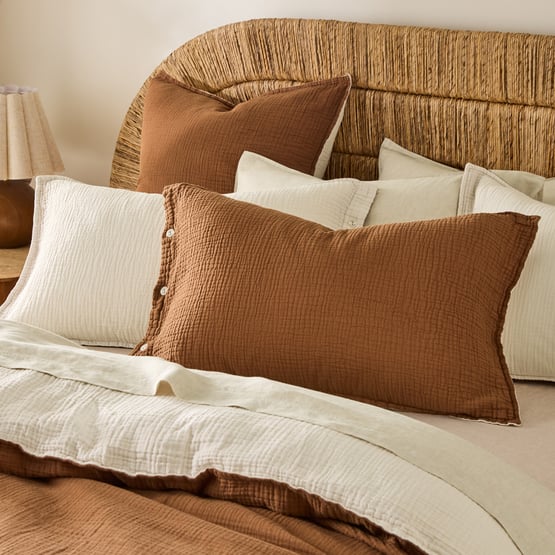 European Collection Reversible Muslin Warm Pillowcases