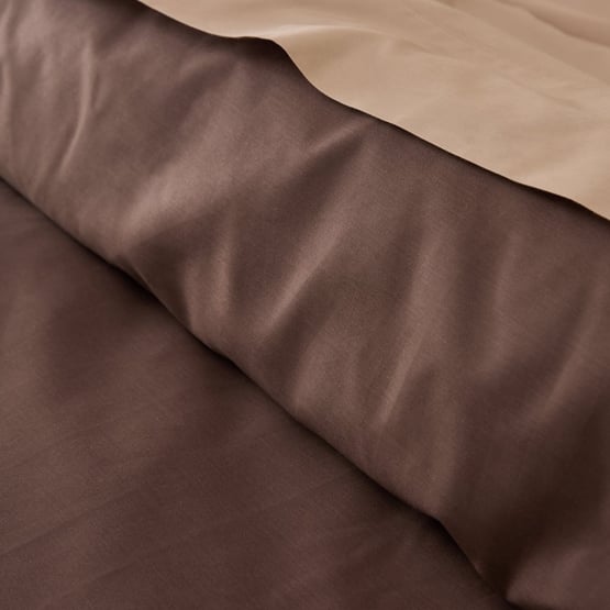 600TC Bamboo Cotton Chocolate Quilt Cover Separates