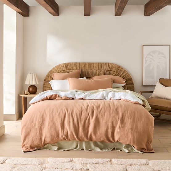 European 4 Sided Reversible Muslin Warm Quilt Cover Separates