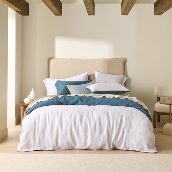 European 4 Sided Reversible Muslin Cool Quilt Cover Separates