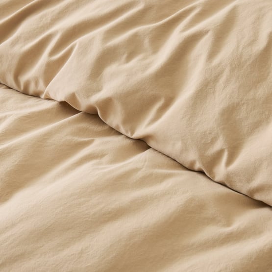Stonewashed Cotton Sesame Quilt Cover Separates