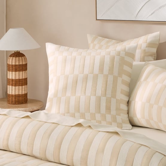 Benson Jacquard Natural Pillowcases