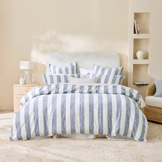 Oliver Navy Quilt Cover Set + Separates