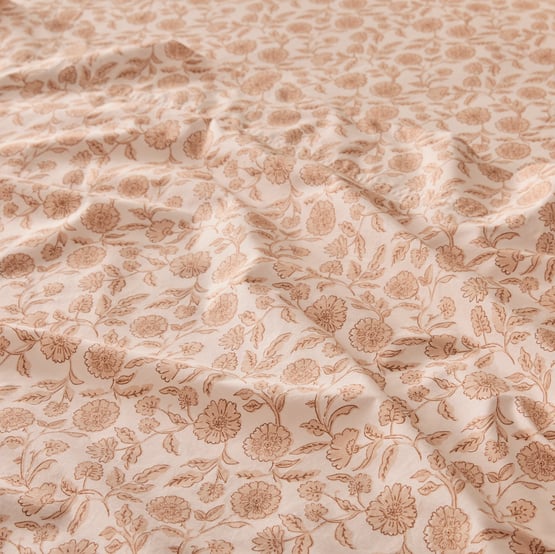 Aasha Floral Macadamia Printed Sheet Set 