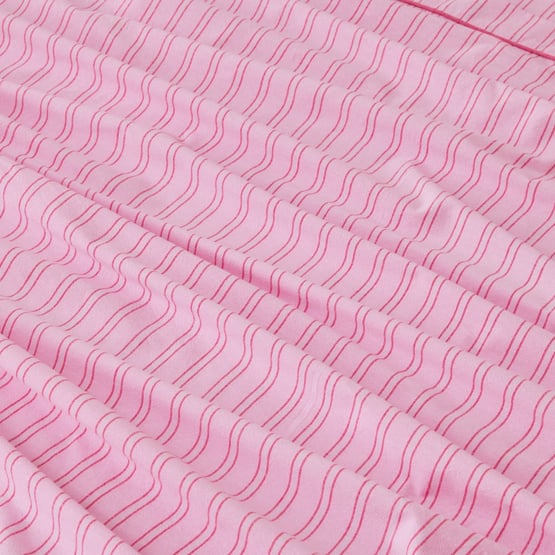 Yarn Dyed Lottie Pink Stripe Sheet Set 