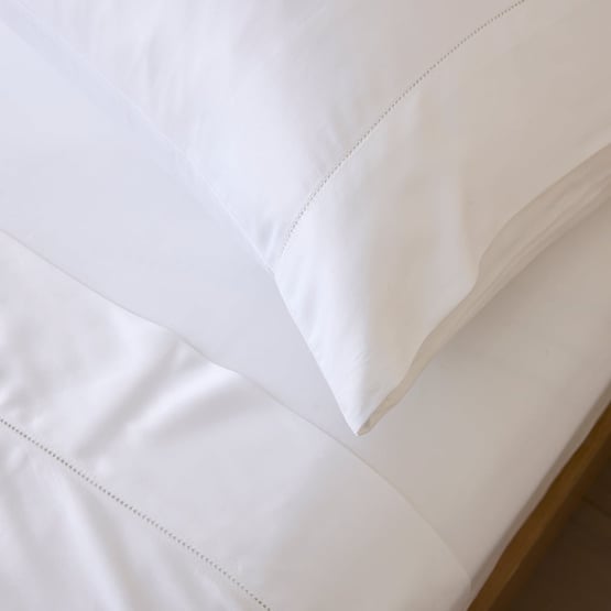 Giselle Egyptian Cotton White Sheet Set + Separates