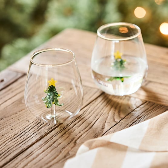 Christmas Green Tree Tumbler Pack of 2