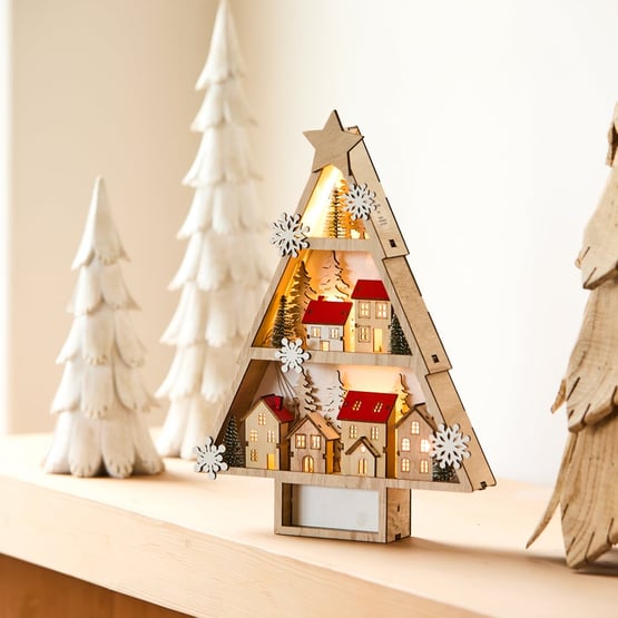 Festive Scenes Natural Tree